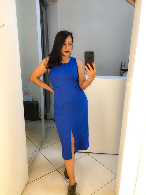 Vestido regata azul