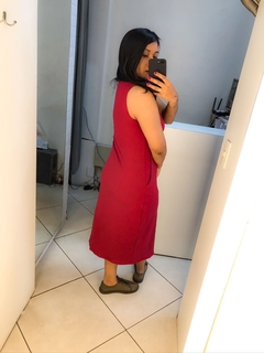Imagem do Vestido regata marsala