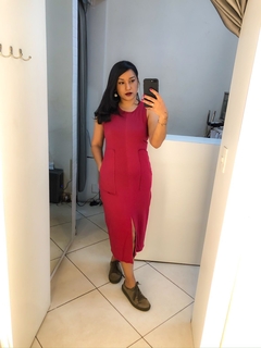 Vestido regata marsala - comprar online