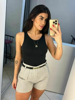 Short em linho - cinza claro na internet