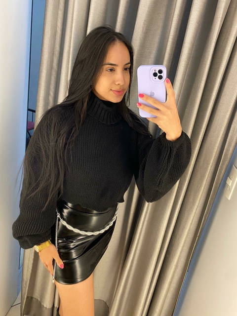 Blusa tricot Maya preta