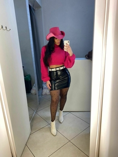 Blusa tricot Maya pink na internet