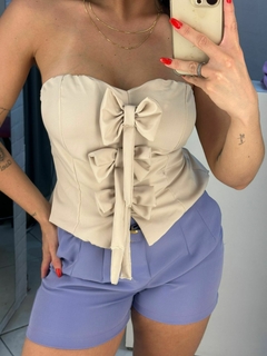 short zara fivela dourada lilas - comprar online