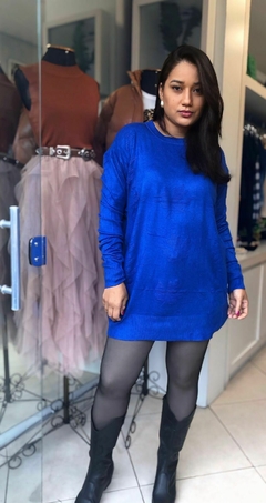 Blusa plus size azul - comprar online