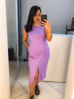 Vestido regata lilas - comprar online