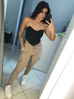 calça jogger cargo nude - Closet's - moda feminina moda blogueira moda balada 