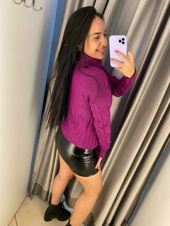 Blusa tricot Gisele fucsia - comprar online
