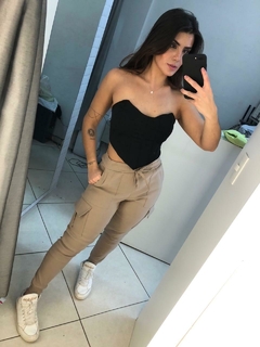 Imagem do calça jogger cargo nude