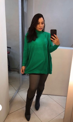 Blusa poncho modal Verde na internet