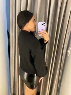 Blusa tricot yara preto - comprar online