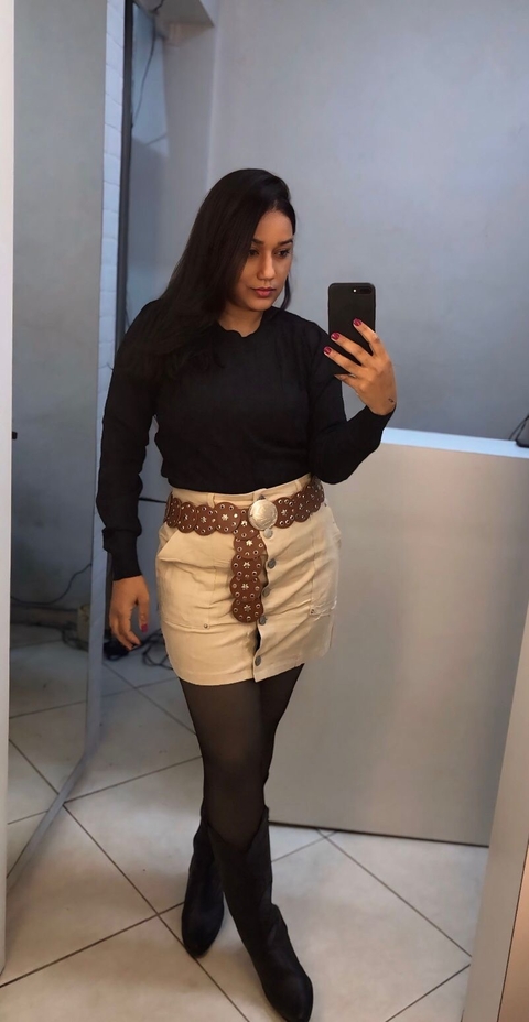 Blusa de tricot modal Preta - comprar online