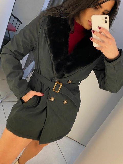 casaco preto pelugem removível