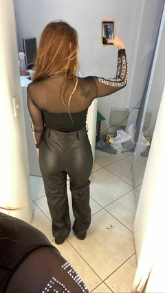 Calça em couro ecológico - Closet's - moda feminina moda blogueira moda balada 