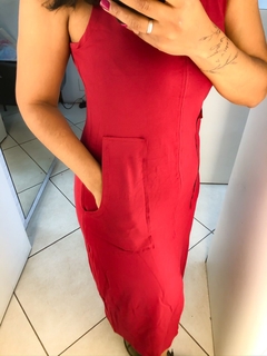 Vestido regata marsala