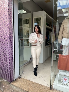 Jaqueta em courino com pedrarias - Closet's - moda feminina moda blogueira moda balada 