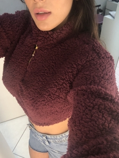 teddy quentinho marsala com botoes na internet