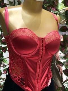 Cropped corselet rosa
