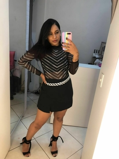 Body em tule pedras - Closet's - moda feminina moda blogueira moda balada 