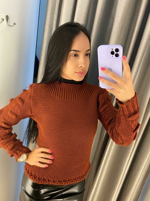 Blusa tricot ferrugem Paula