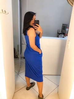 Vestido regata azul - Closet's - moda feminina moda blogueira moda balada 