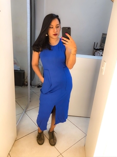 Vestido regata azul