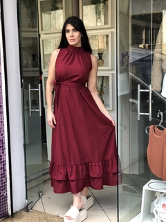 Vestido longo na internet