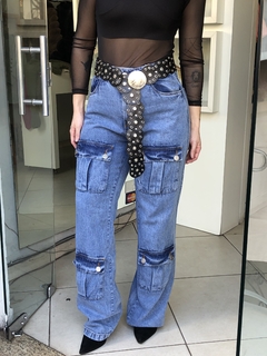 Calça cargo 2 bolsos Jeans - loja online