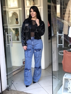 Calça cargo 2 bolsos Jeans - comprar online