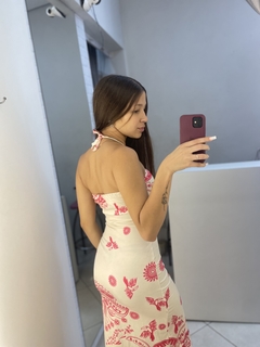 Vestido estilo farm com amarração - comprar online