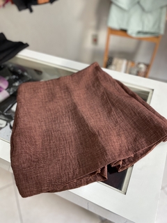 Short saia em linho na internet