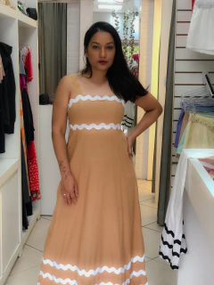 Vestido midi detalhes em cianinha - Closet's - moda feminina moda blogueira moda balada 