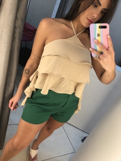 short inspiração zara verde