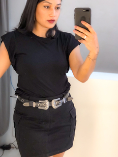 blusa muscle preta em viscolycra - comprar online