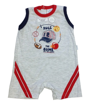 Macacão curto Meia malha Rule the Game (Piu Piu baby) 