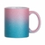 TAZA CERAMICA GLITTER DEGRADE ROSA CELESTE - comprar online