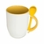 TAZA CERAMICA CUCHARA - AMARILLO - comprar online