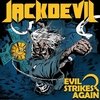 CD Jackdevil - "Evil Strikes Again" (versão digipack limitada em 1000 unidades) + poster "Evil Strikes Again" + adesivo avatar amarelo