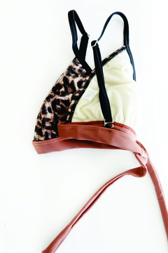 CORPIÑO TRIANGULO REGULABLE NEW ANIMAL PRINT - comprar online
