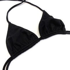 CORPIÑO TRIANGULO DOBLE TIRA MORLEY NEGRO - comprar online