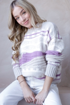 SWEATER MILÁN LILA - comprar online
