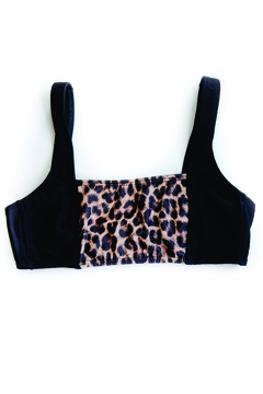 CORPIÑO TOP ESCOTE RECTO NEW ANIMAL PRINT