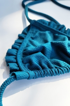CORPIÑO TRIANGULO CON VOLADITOS TEXTURA MARRUECOS ULTRAMAR - comprar online