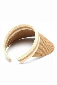 VISERA DE RAFIA CAMEL - comprar online