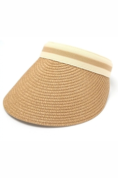 VISERA DE RAFIA CAMEL