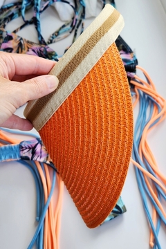 VISERA DE RAFIA ORANGE
