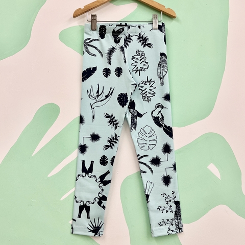 Calza PAJAROS Celeste - comprar online