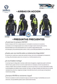 CAMPERA HELITE AIRBAG VENTED GRIS - TiendaMoto Argentina TE: 1162818687