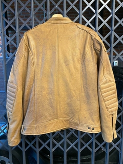 CAMPERA CUERO LUPE MILÁN BEIGE - comprar online