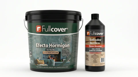 Efecto Hormigón® 5 m2 Pasta Tonalizable (5kg) + Sellador Acrílico 1lt