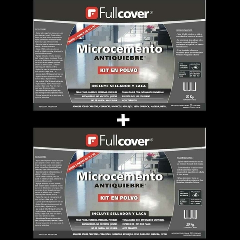 25 m2 Microcemento Antiquiebre® kit con Sellador y Laca (40 kg ) - comprar online